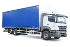 Car Hire Larne - 26 Tonne Curtain Side Truck - Truck hire Larne